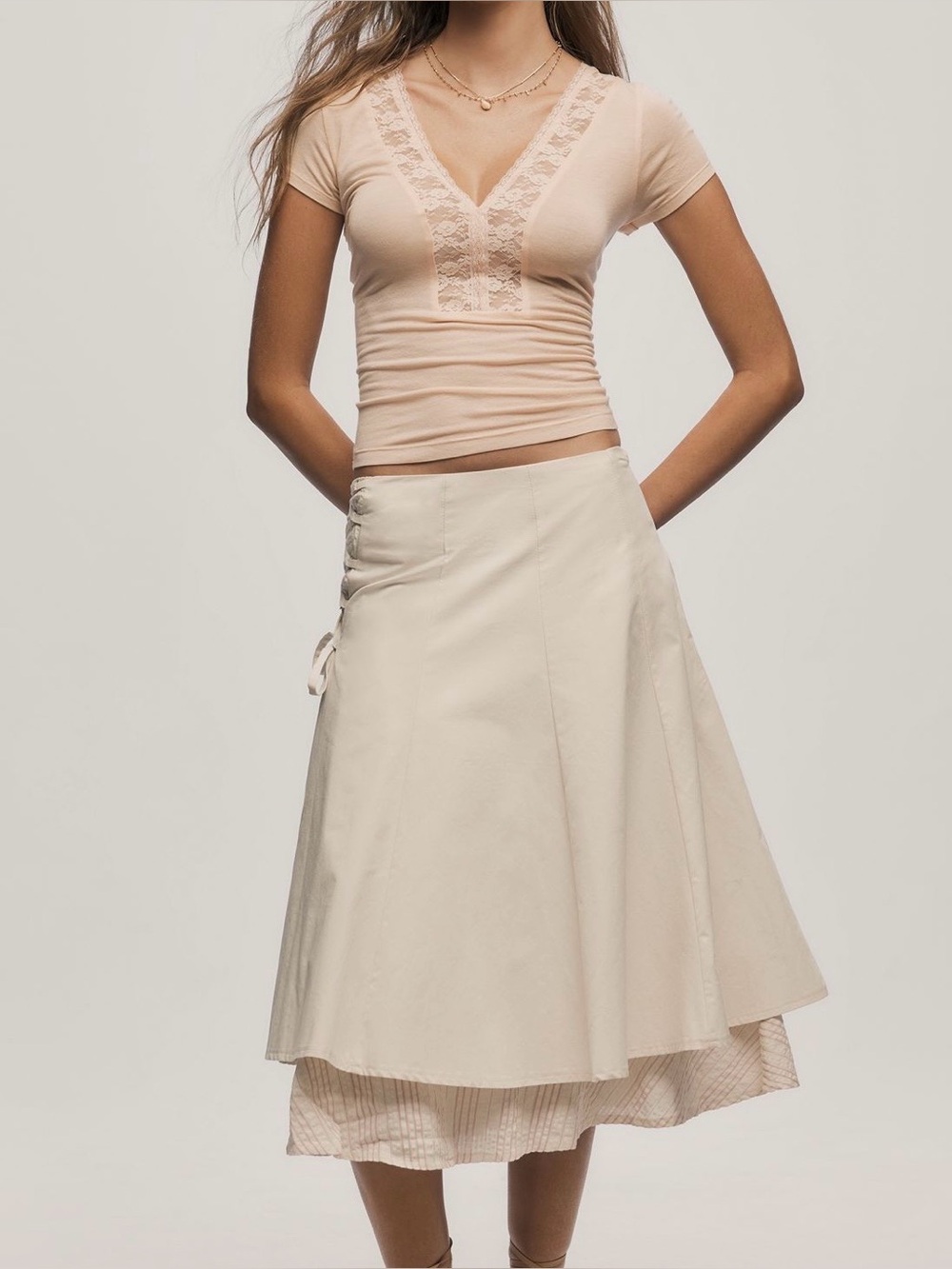 Women’s pitch top with lace
